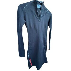 Prada Black tech knit mini dress